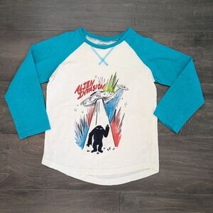 Hatley Glow In The Dark 'Alien Invasion' Raglan Tee